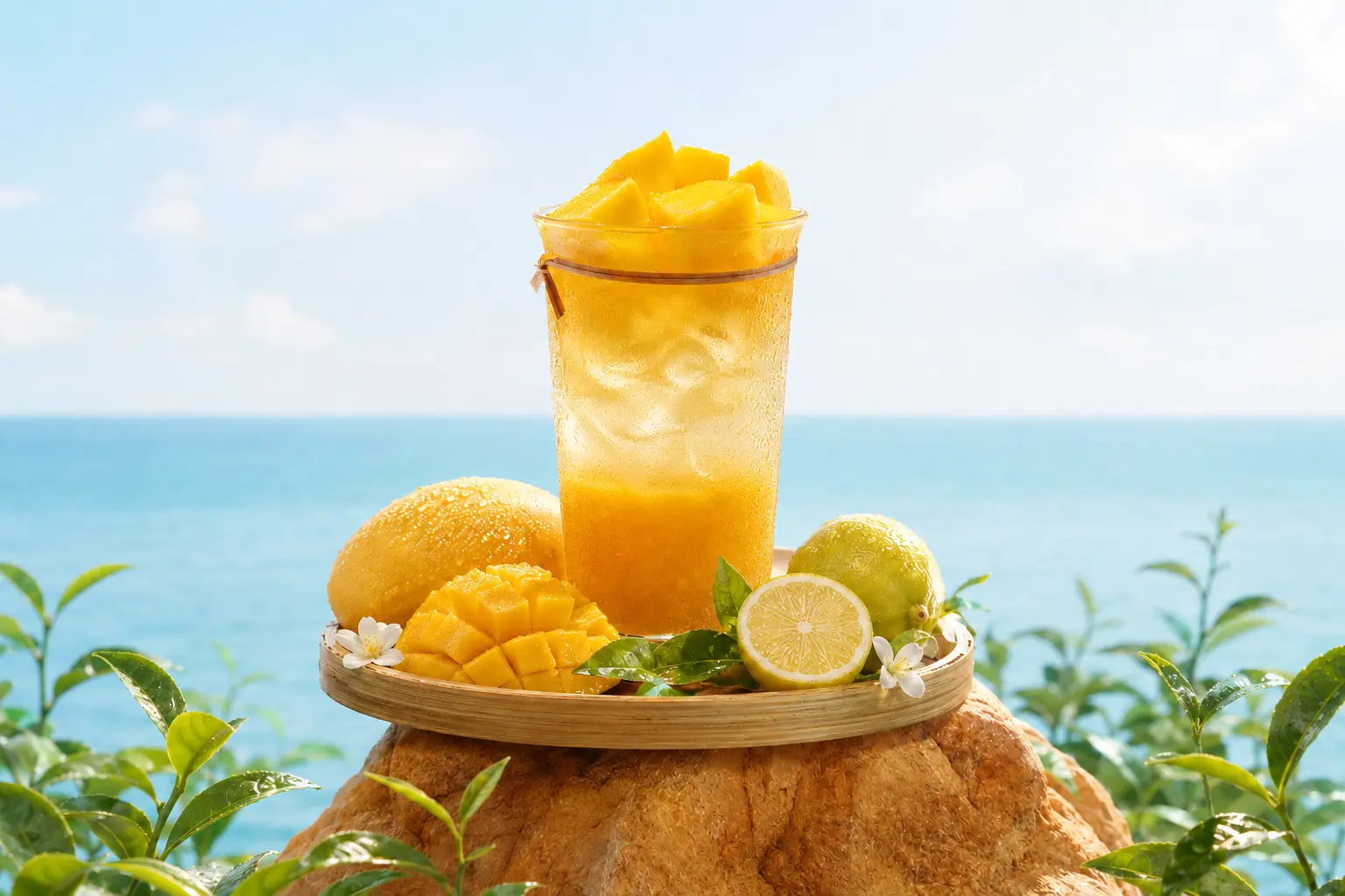鲜果香芒冰茶夏日产品图